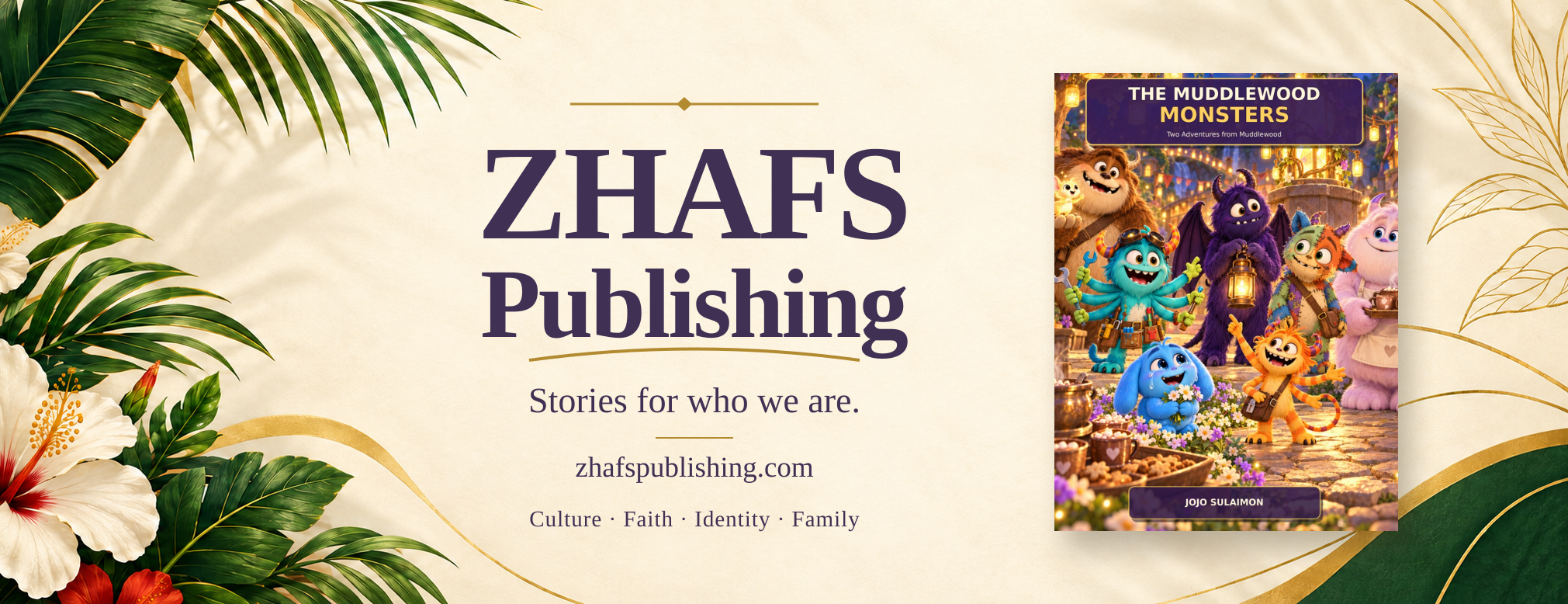 ZHAFS Publishing promotion featuring The Muddlewood Monsters