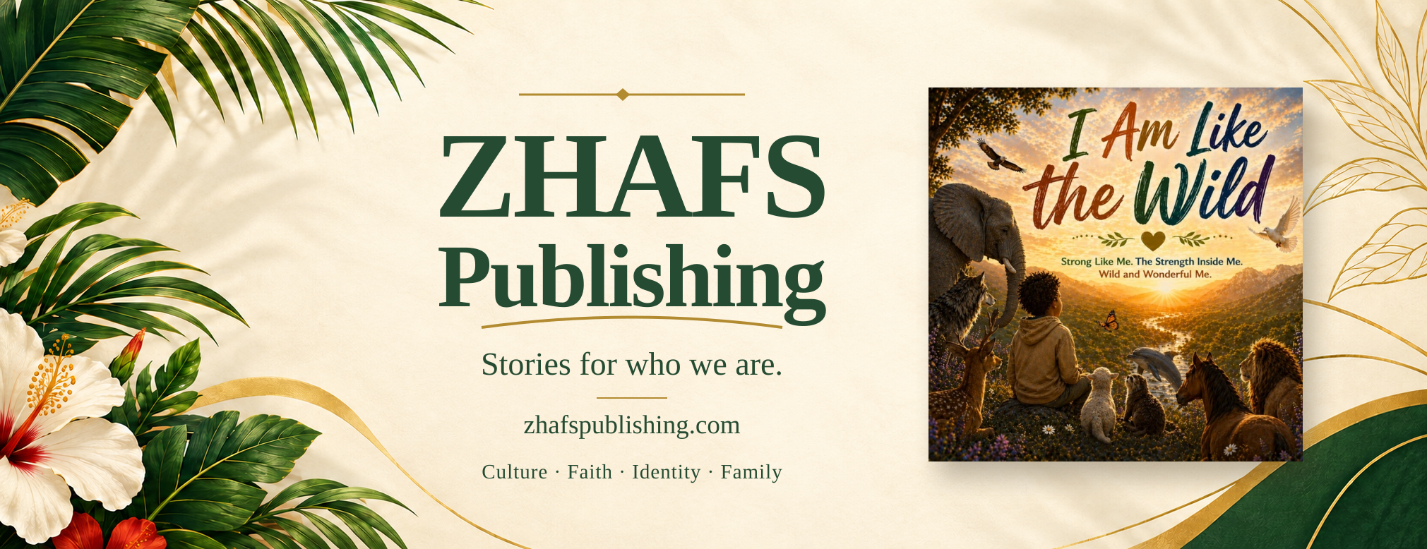 ZHAFS Publishing promotion featuring I Am Like the Wild